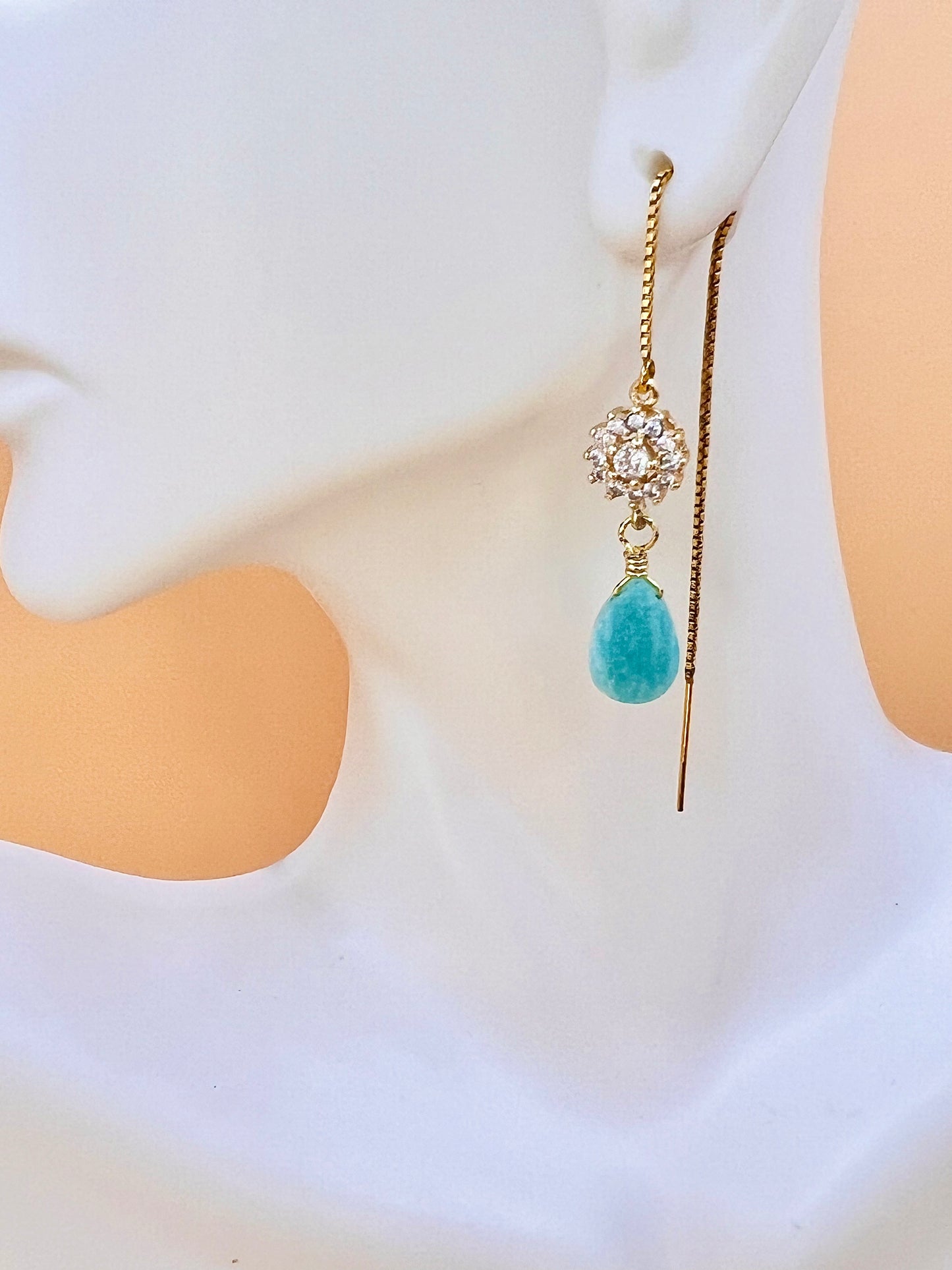 Amazonite Erica threaders