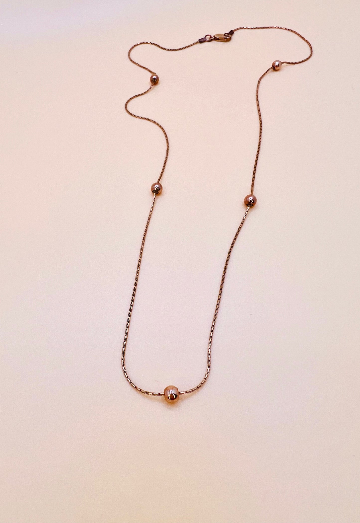 Ball and chain RG necklace