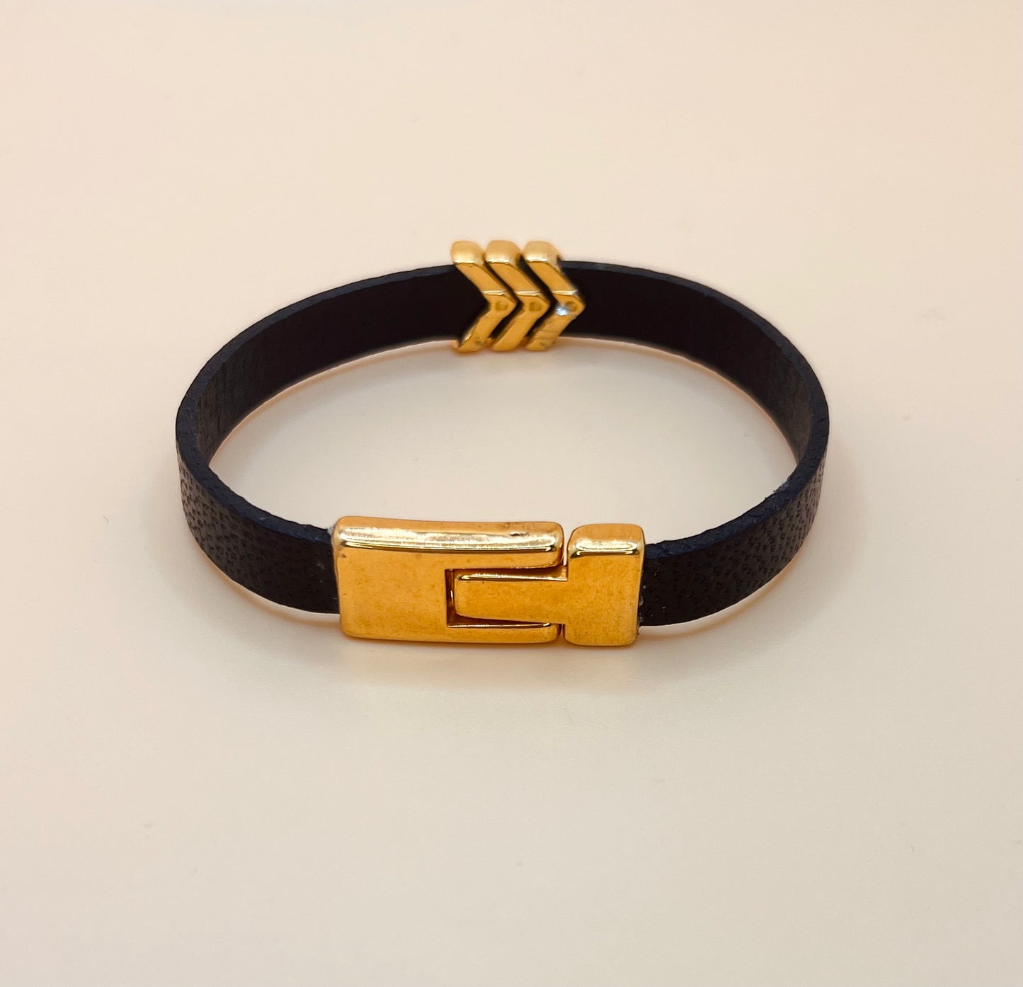 Black Keep Moving Forward Bracelet