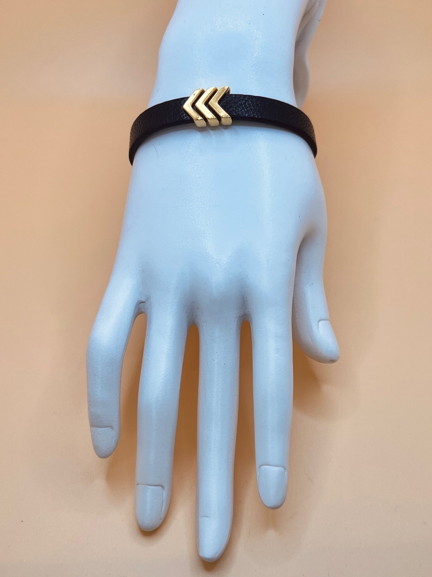 Black Keep Moving Forward Bracelet