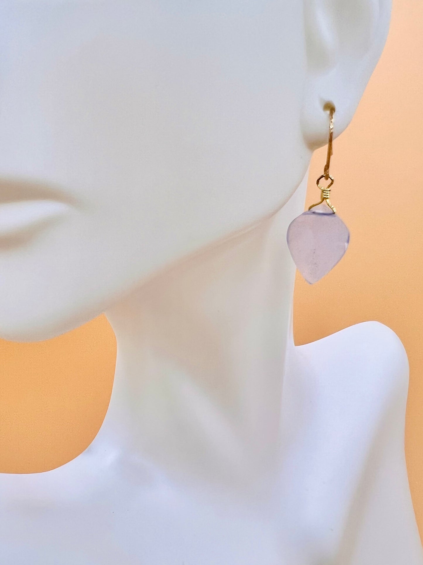Clear Blue Lace Agate earrings
