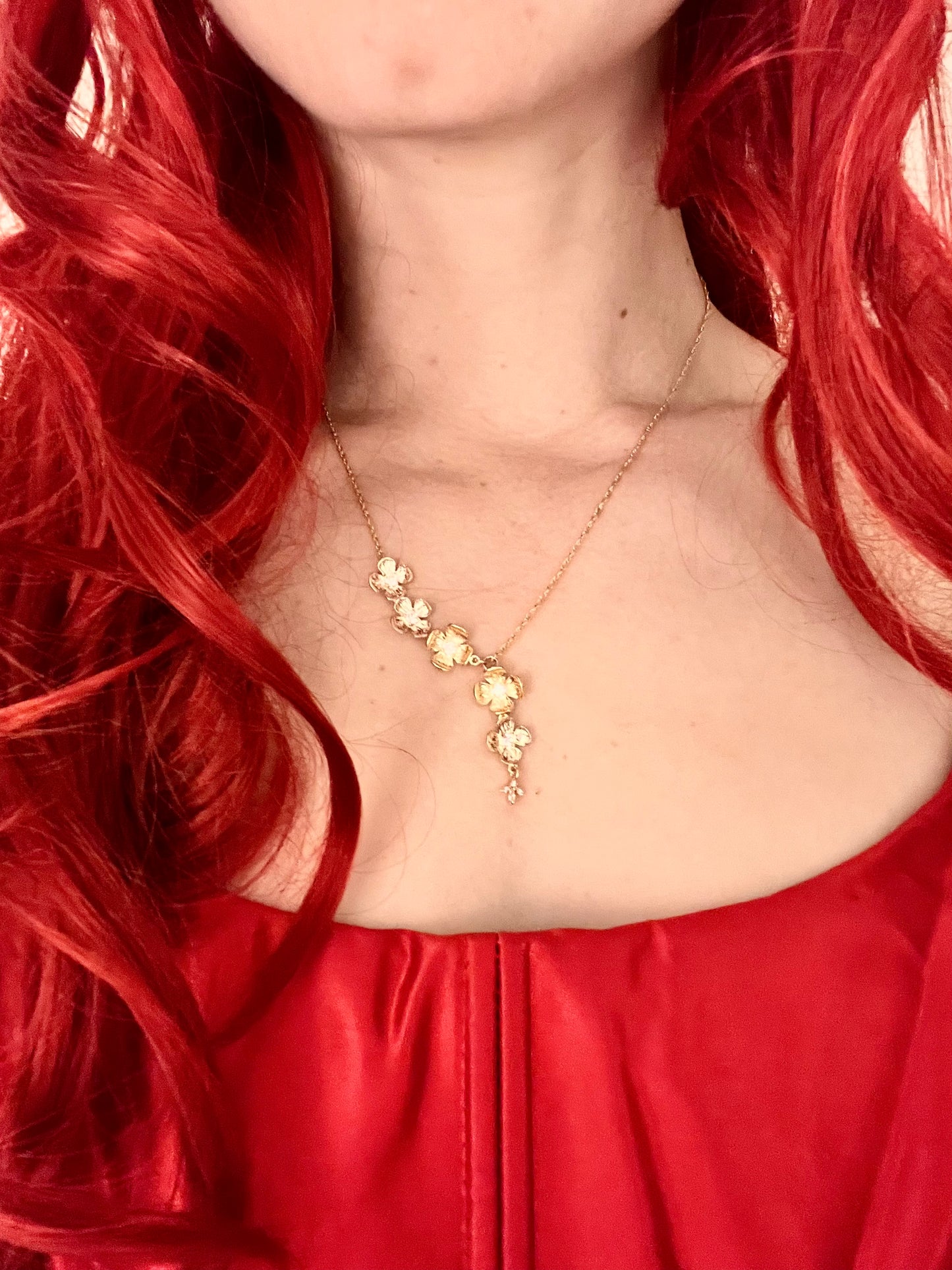 Falling Flowers necklace