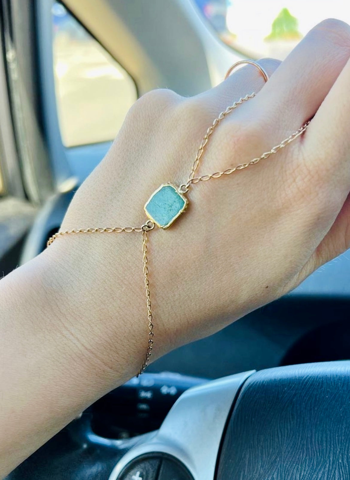 Amazonite 2 hand chain