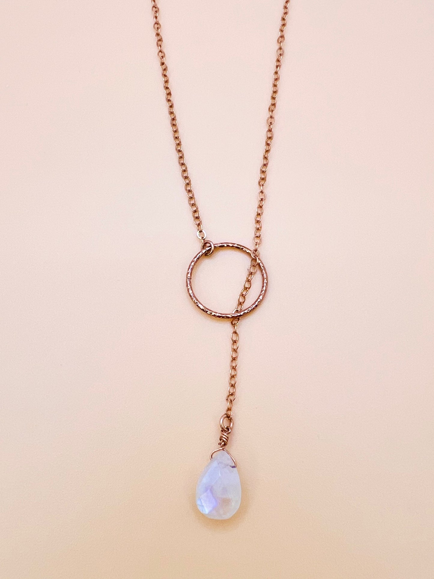 Moonstone Lariat RG necklace