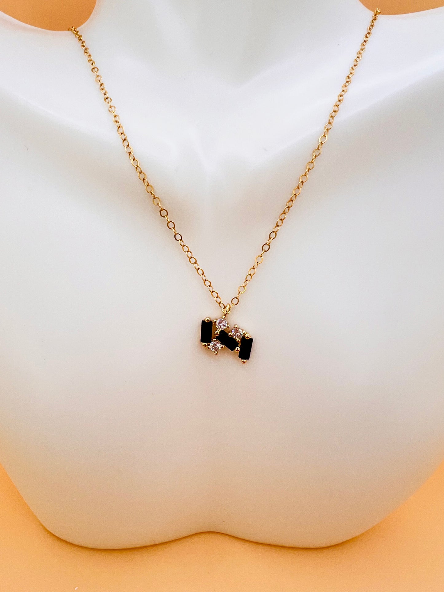 Onyx Cluster necklace