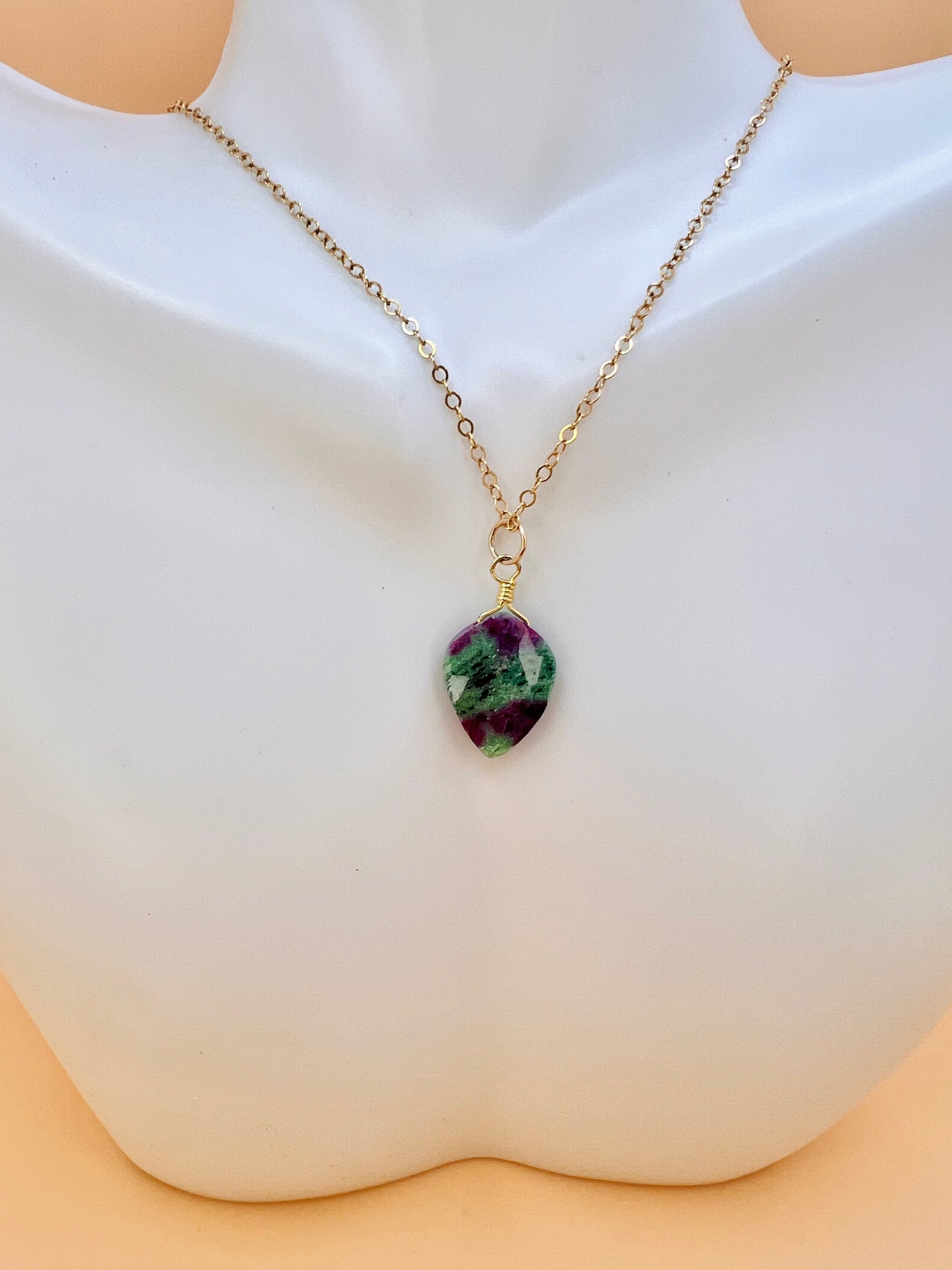 Ruby Zosite necklace