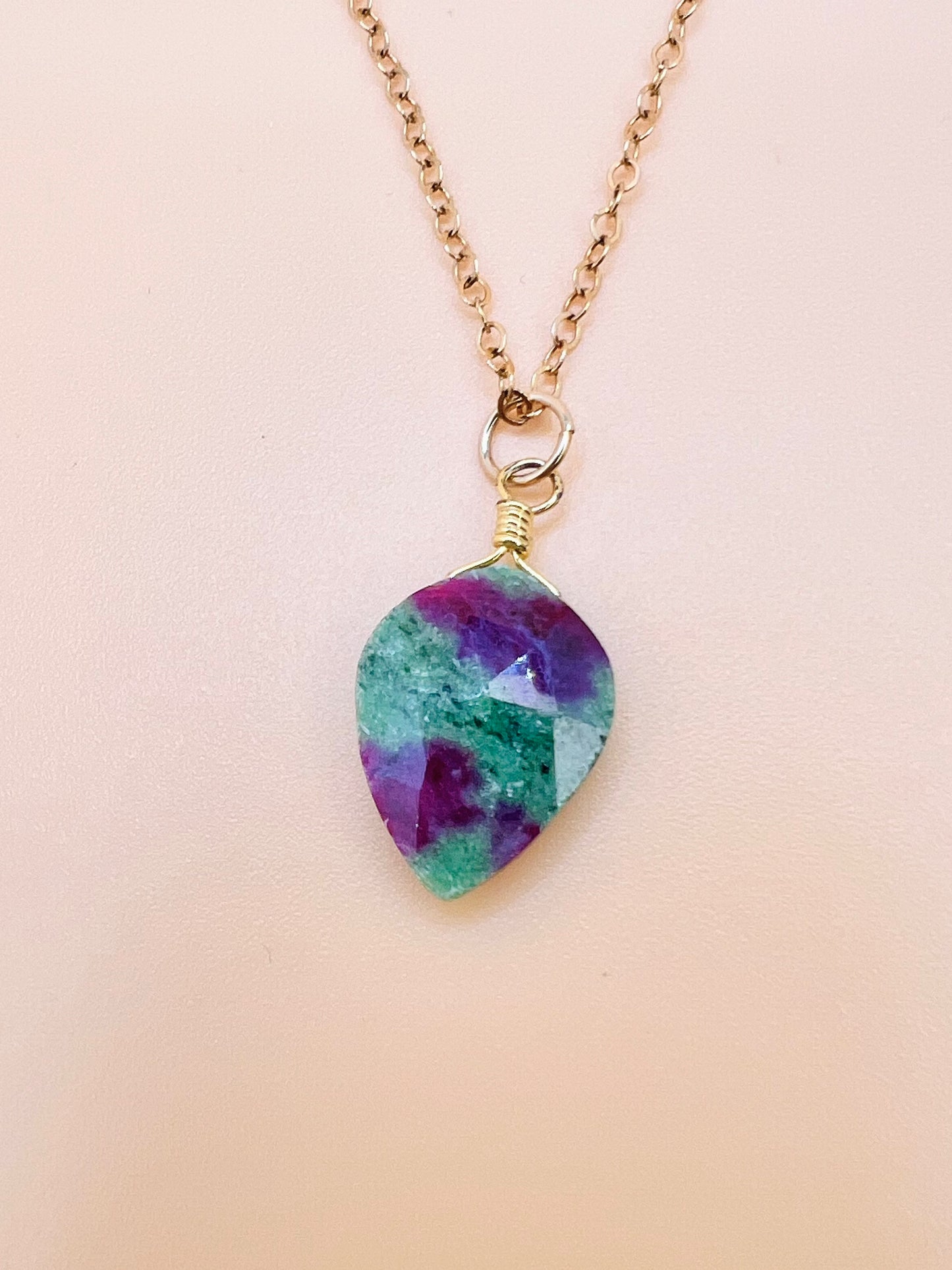 Ruby Zosite necklace
