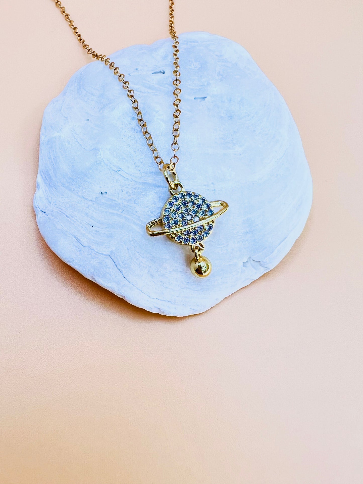 Saturn necklace
