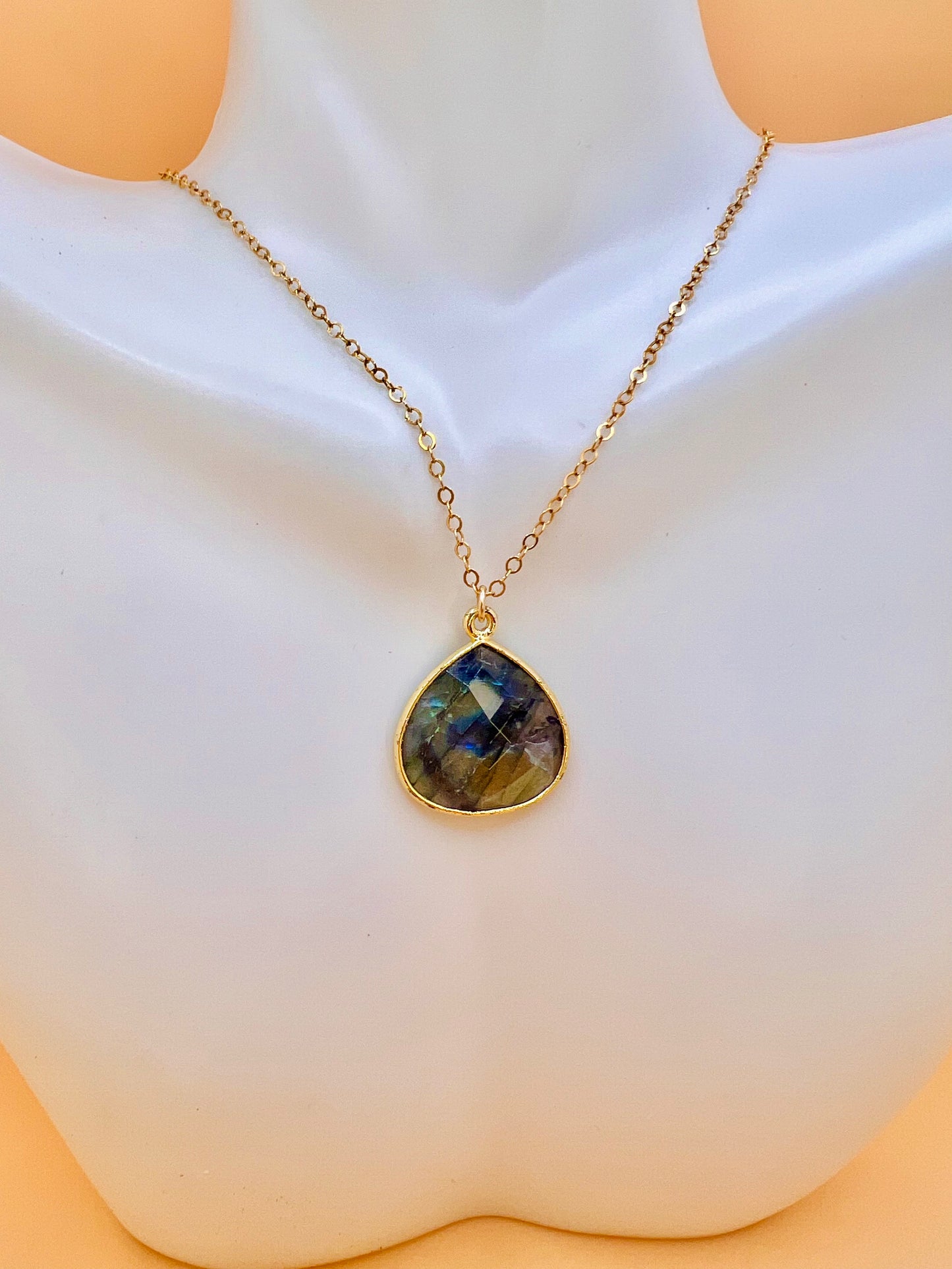 Spectrolite Fire Labradorite necklace