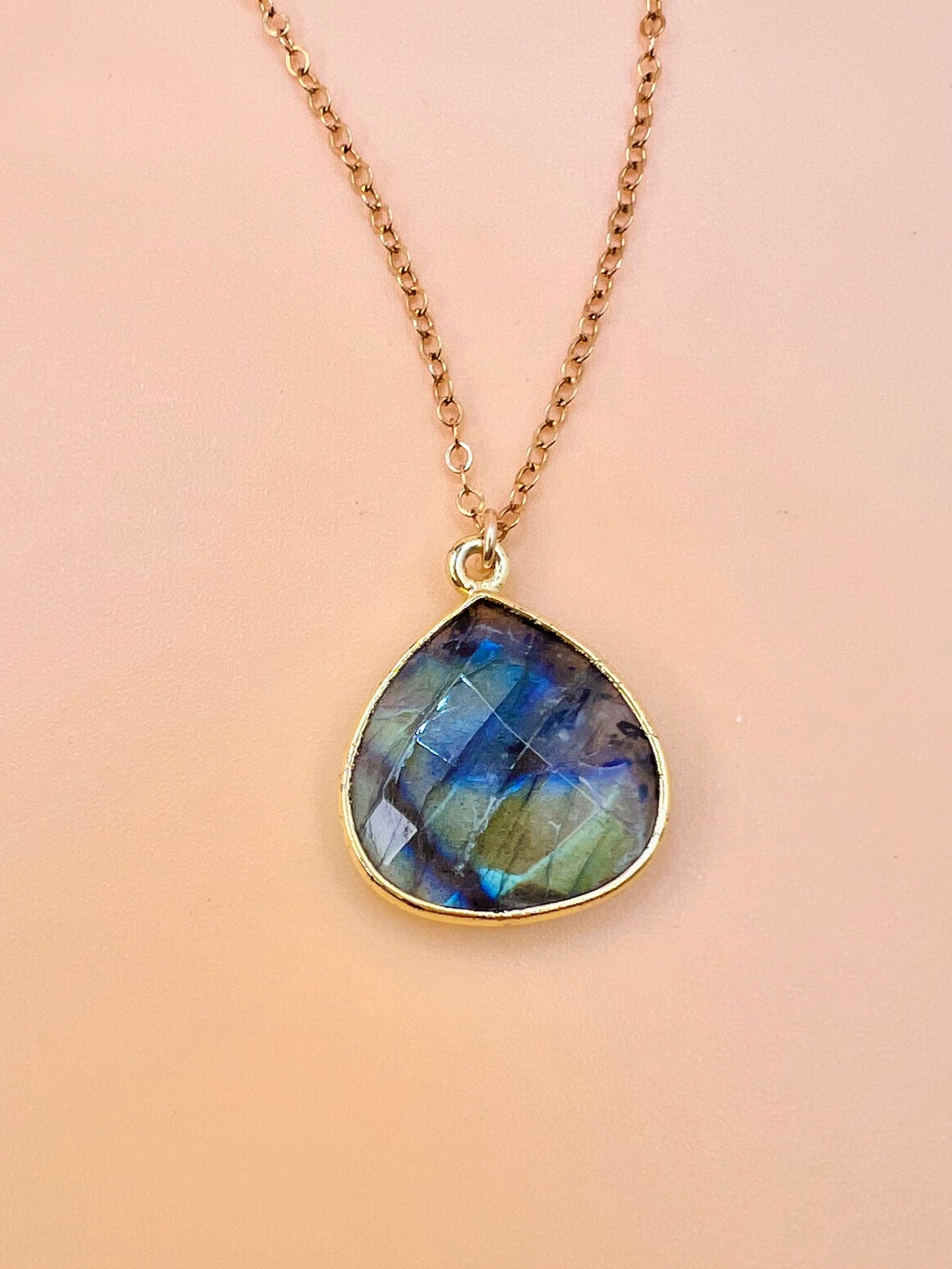 Spectrolite Fire Labradorite necklace