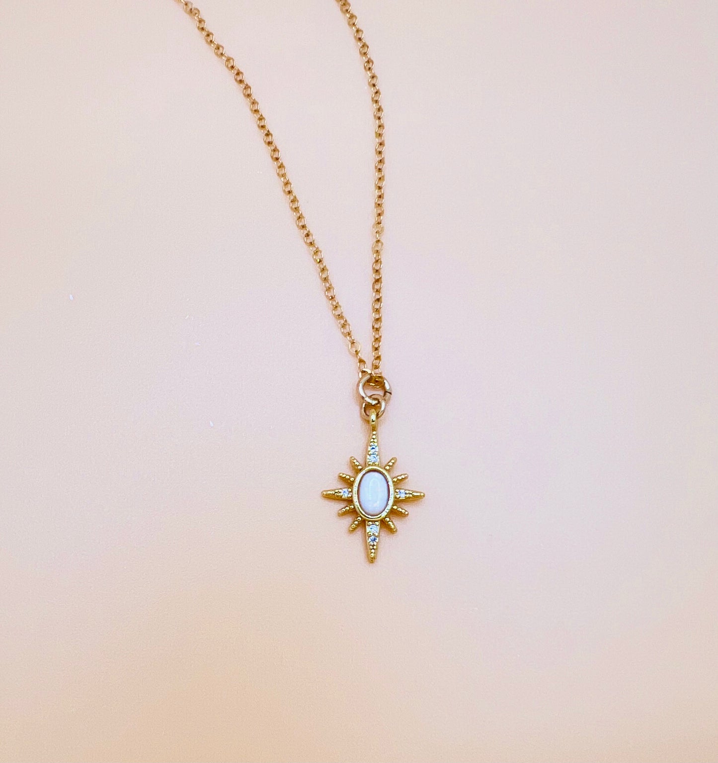 Opal North Star necklace