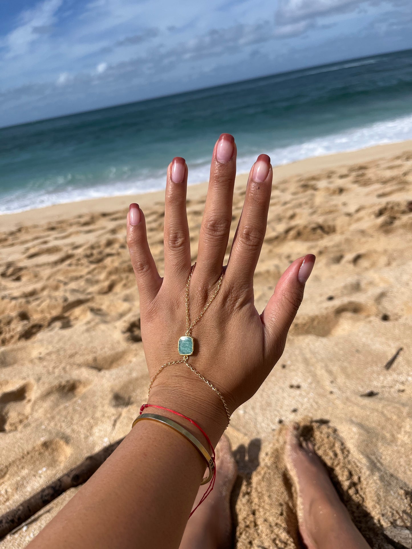 Amazonite 2 hand chain