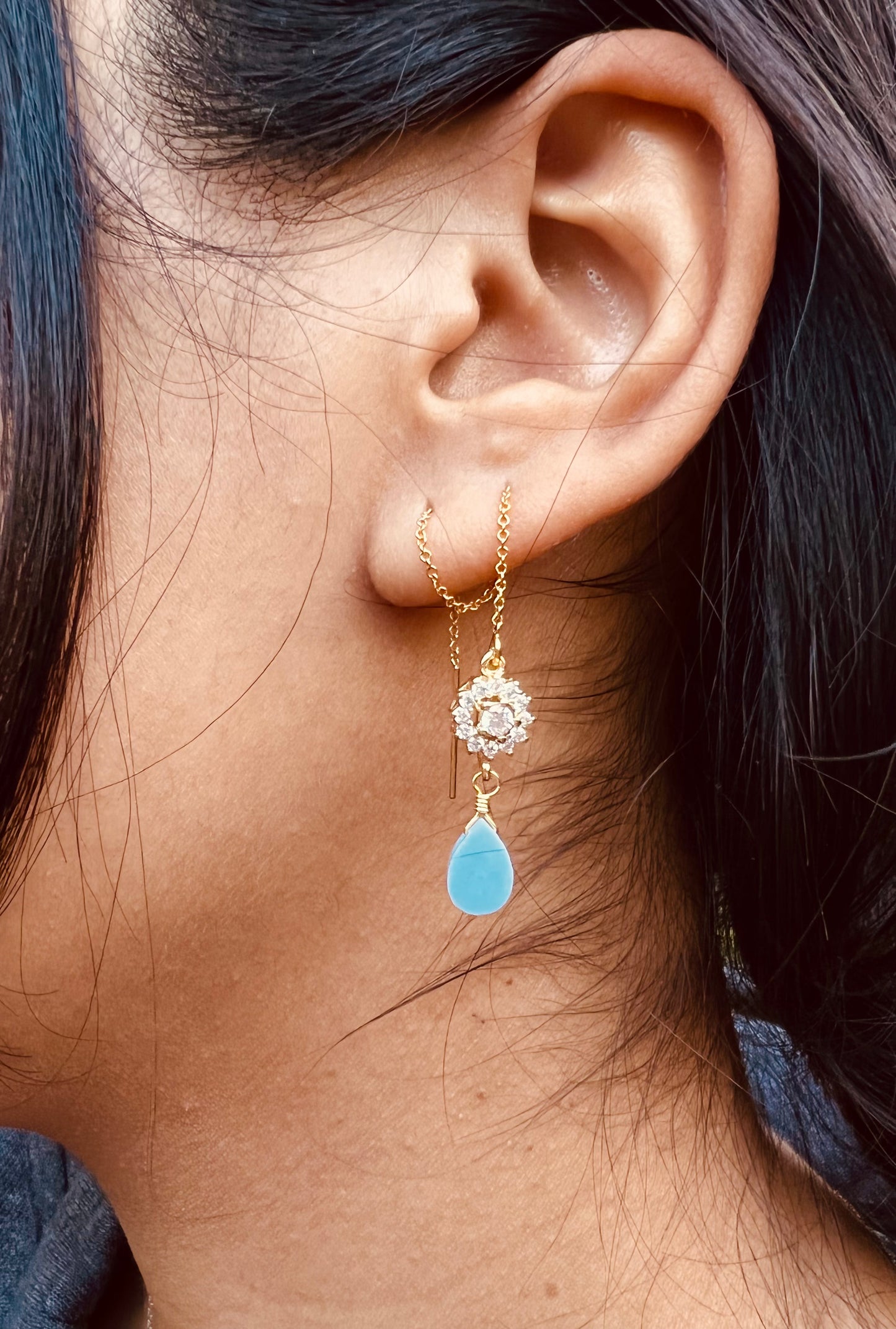 Pink Opal Erika threaders