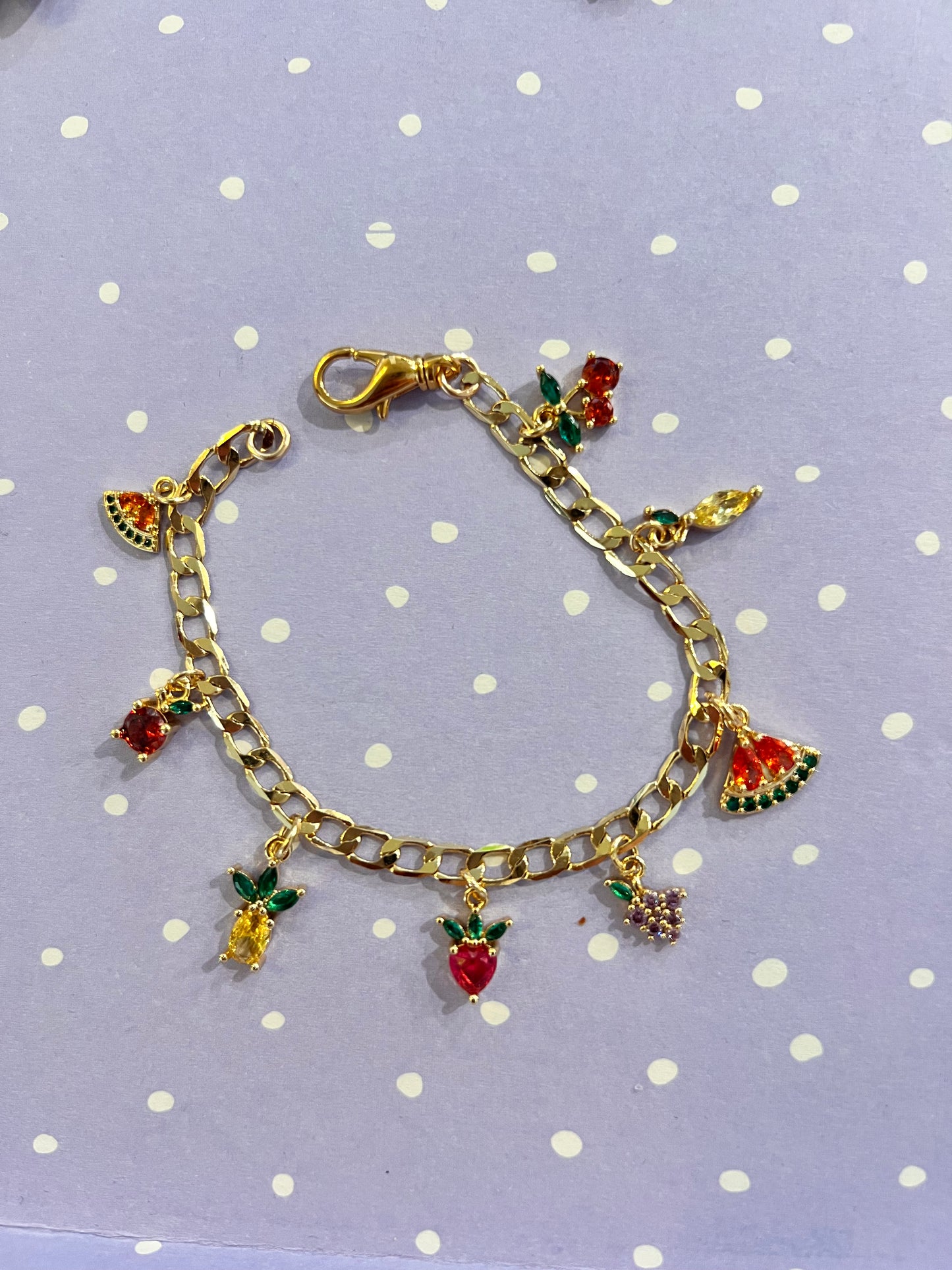 New! Fruity Charm Bracelet