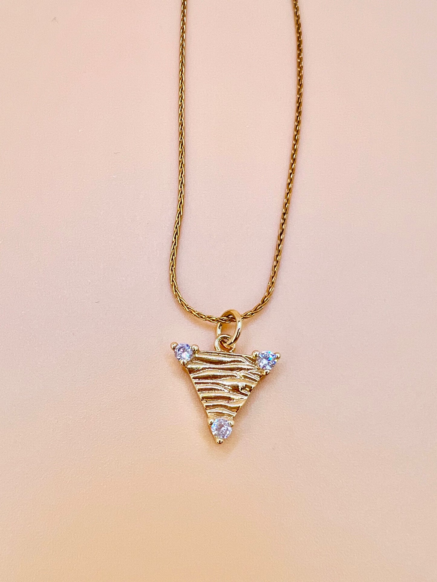 Rippled Triangle necklace