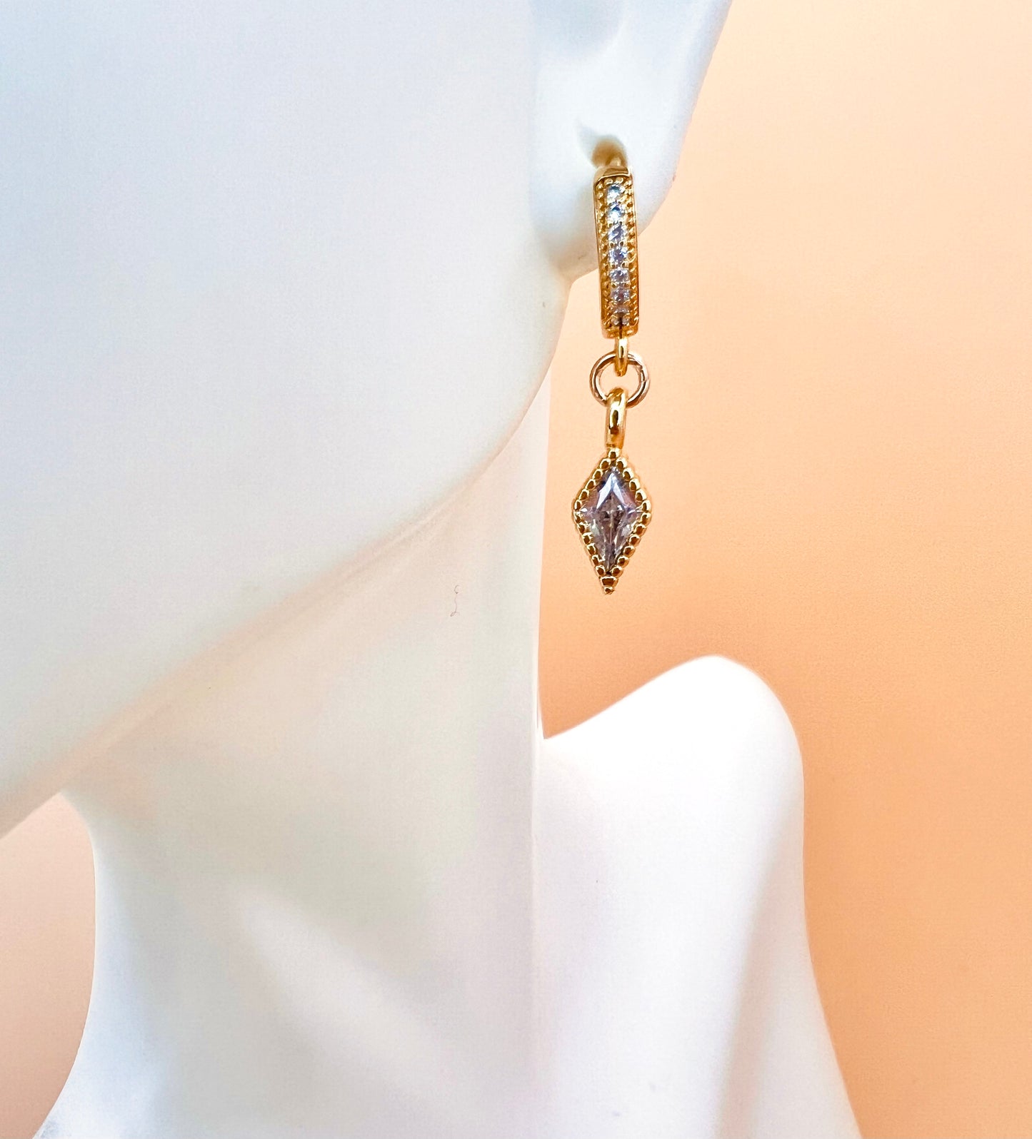 New! Studded Kite Fancy Hoops