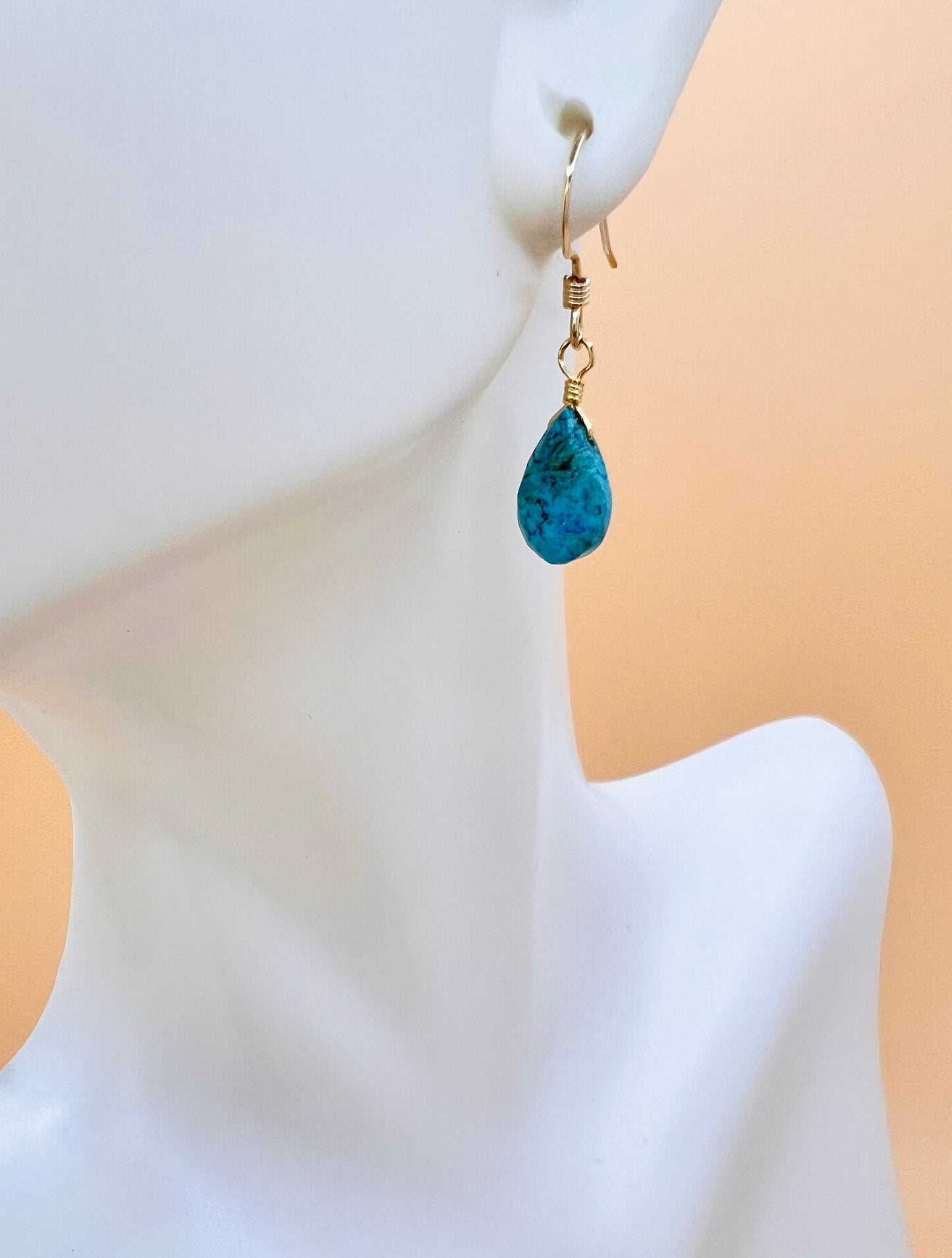 Turqoise drop earring