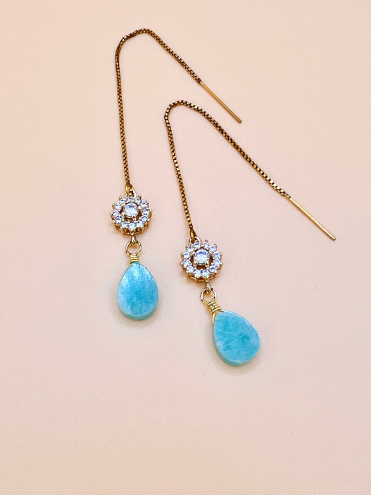 Amazonite Erica threaders