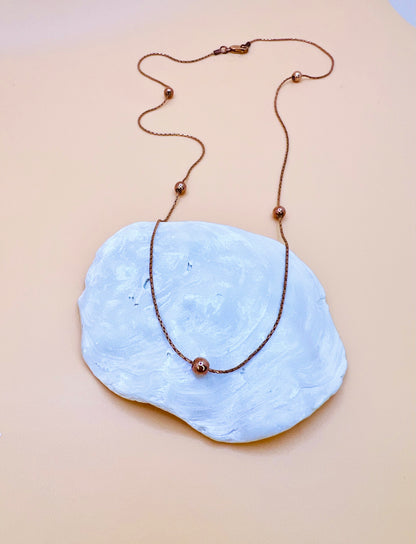 Ball and chain RG necklace