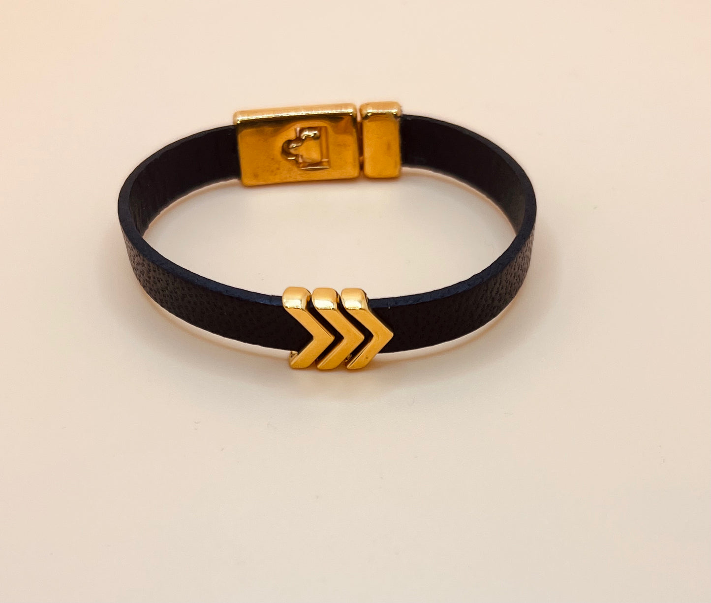 Black Keep Moving Forward Bracelet