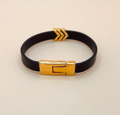 Black Keep Moving Forward Bracelet