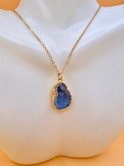 Blue Geode necklace