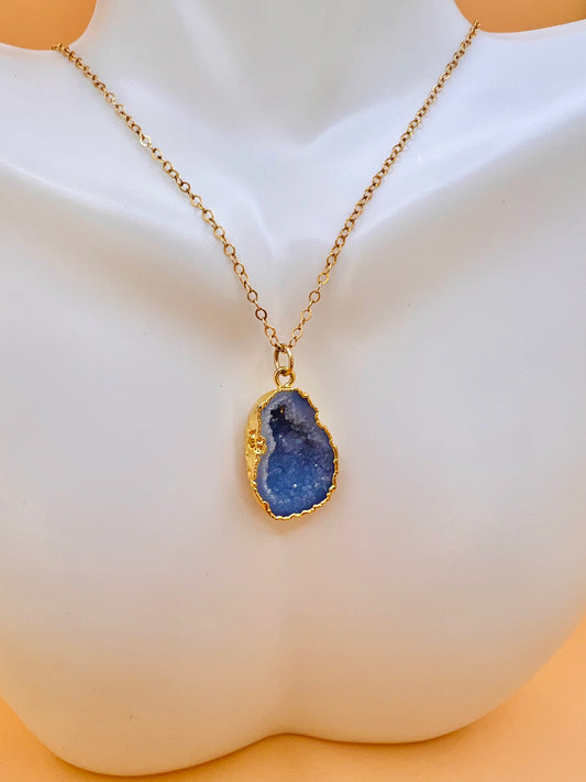 Blue Geode necklace
