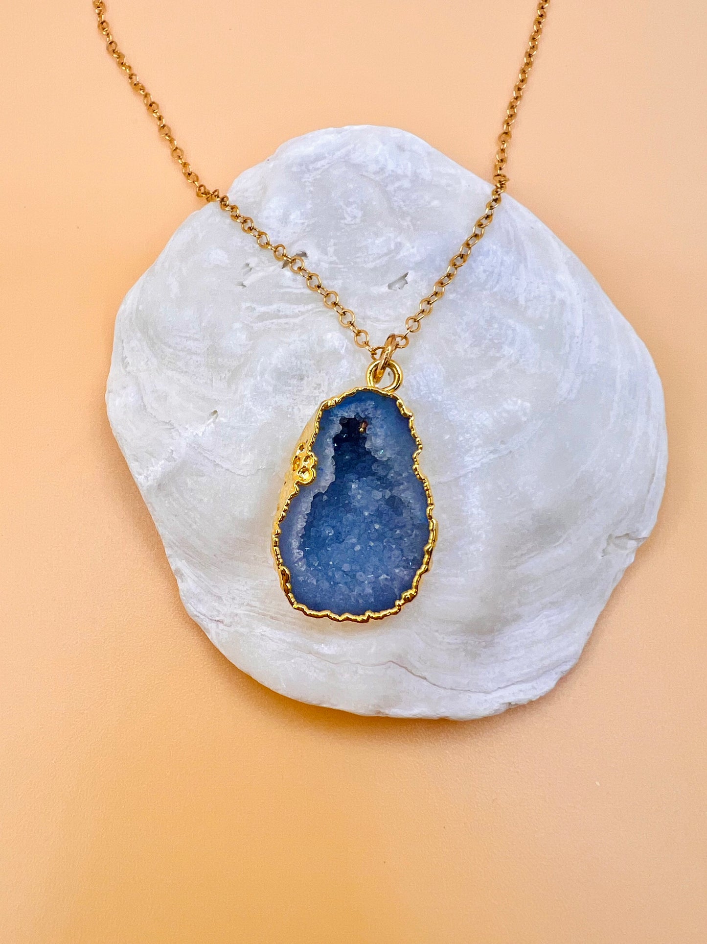 Blue Geode necklace