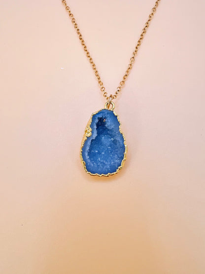 Blue Geode necklace