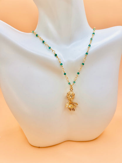 New! Goldfish Beaded Necklace