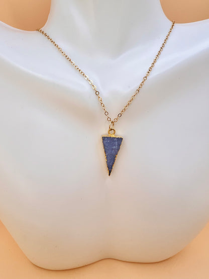 Lavendar Sugar Druzy necklace