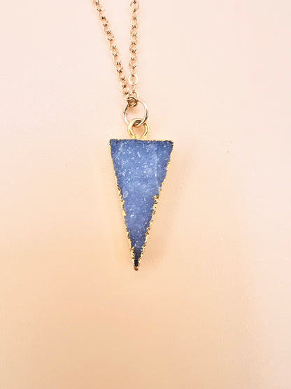 Lavendar Sugar Druzy necklace