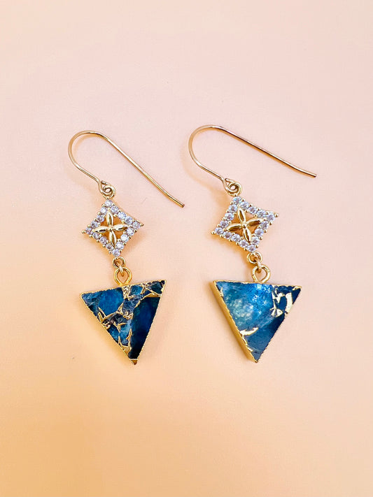 Mojave apatite kite earrings