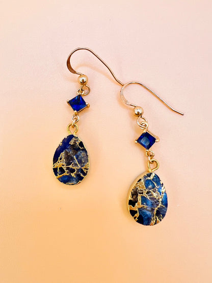 Mojave sapphire drop earring
