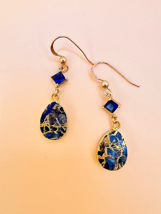 Mojave sapphire drop earring