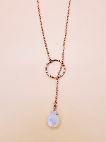 Moonstone Lariat RG necklace