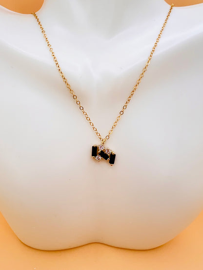 Onyx Cluster necklace