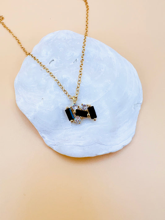 Onyx Cluster necklace