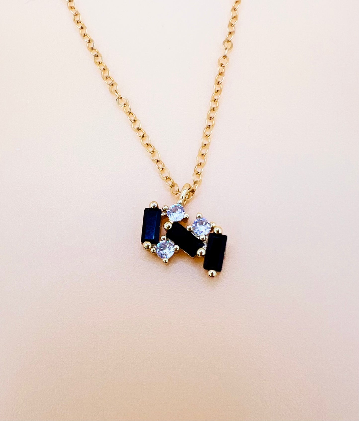 Onyx Cluster necklace