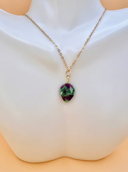 Ruby Zosite necklace