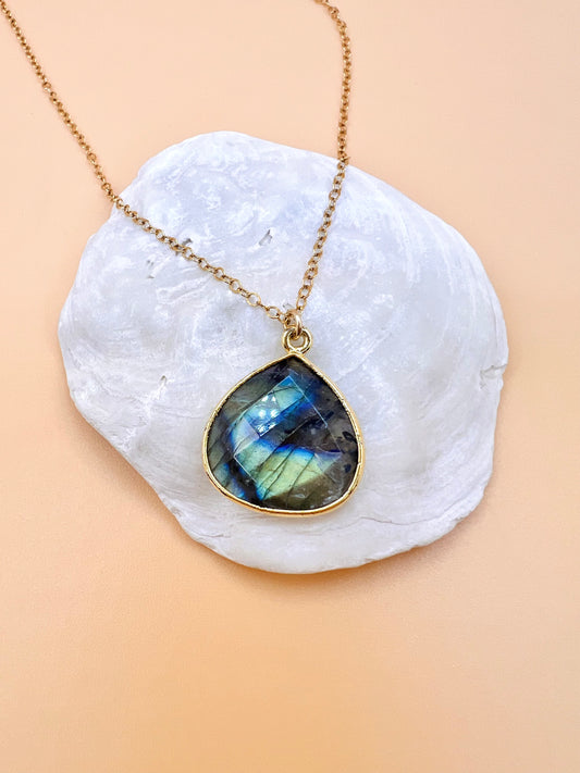 Spectrolite Fire Labradorite necklace