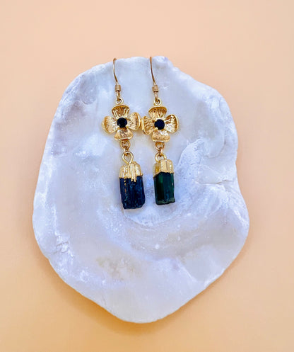 Tourmaline Flower earring