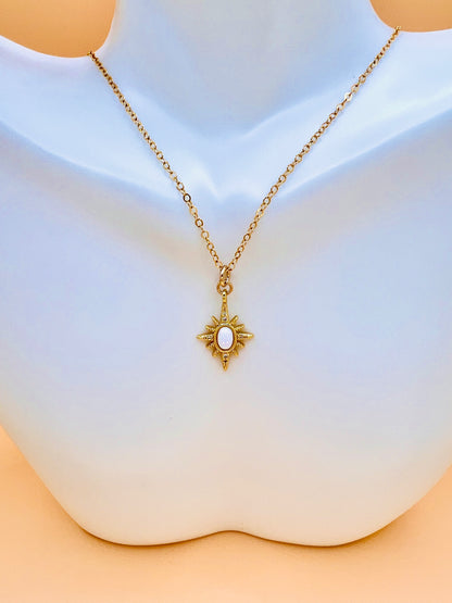Opal North Star necklace
