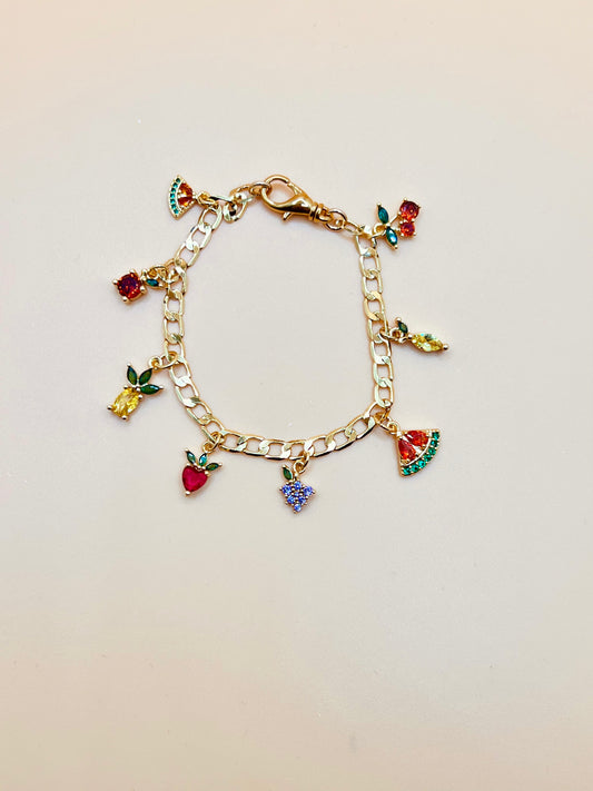 New! Fruity Charm Bracelet