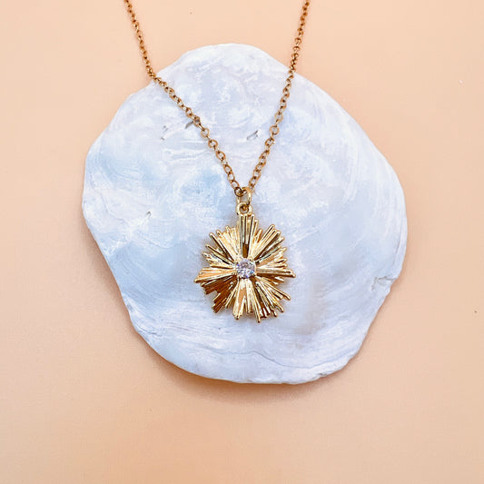 Sunburst Flower Necklace