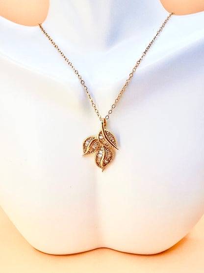 Three Leaf necklace